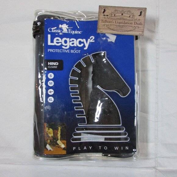 Classic Equine Legacy 2 Protective Boot Hind CLS202 Charcoal Large - Picture 2 of 5
